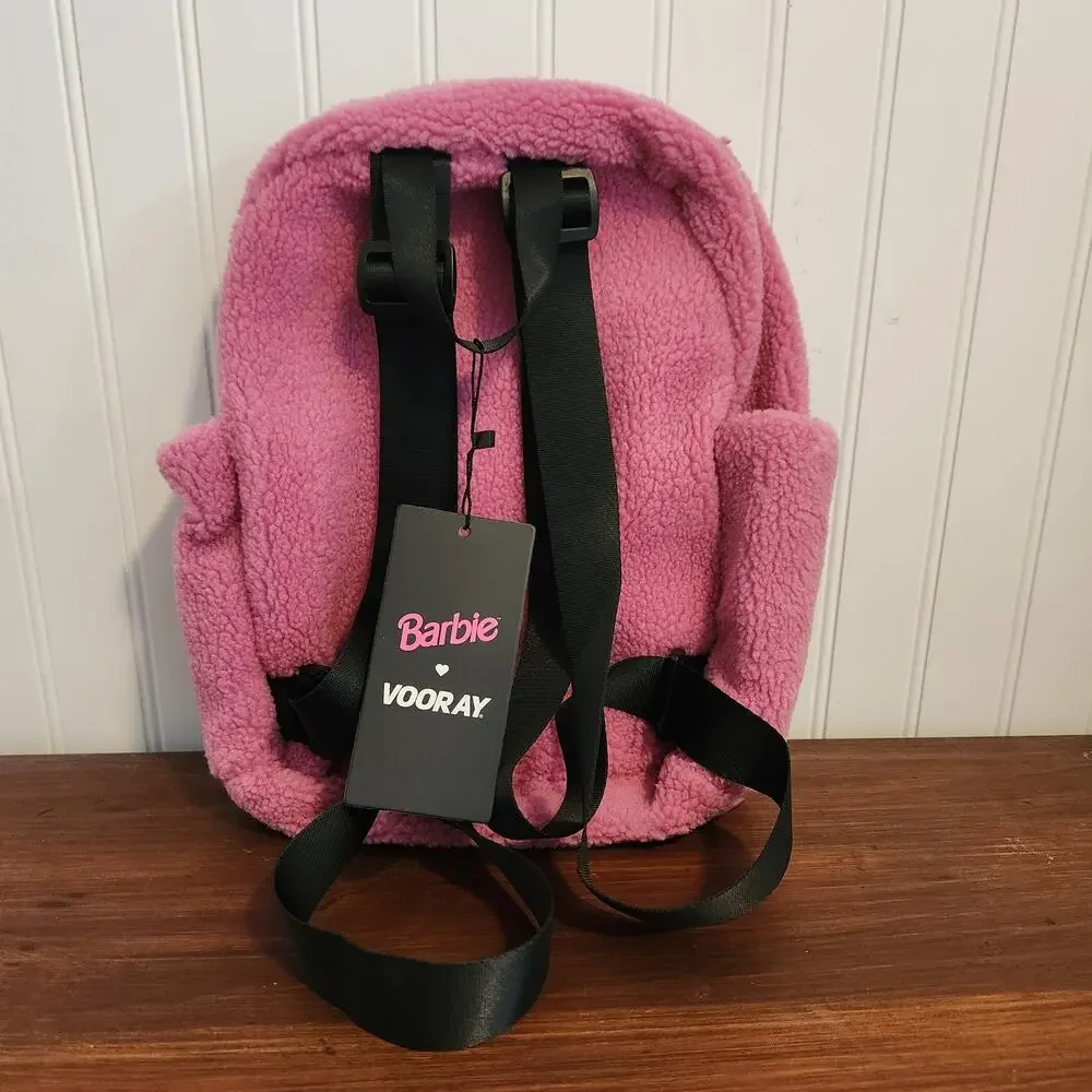 Barbie Lexi Small Pink Faux Sherpa‎ Backpack